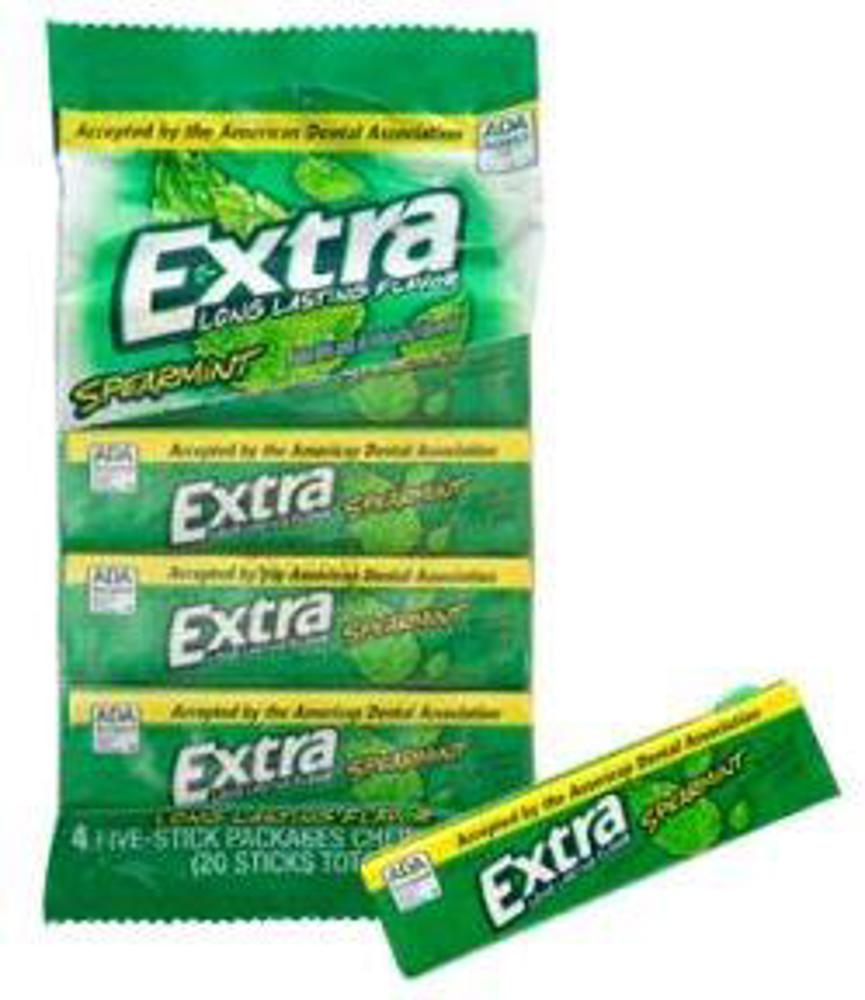 Wrigley Extra 5stk 4pk Spearmint 10/4ct