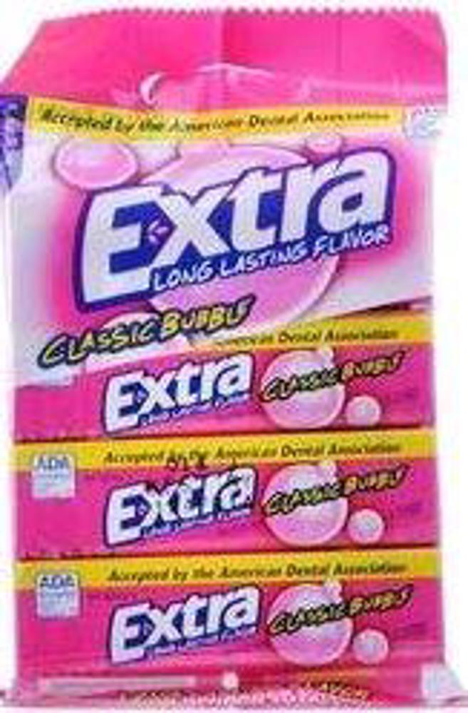 Wrigley Extra 5stk 4pk Classic Bubble 10/4ct