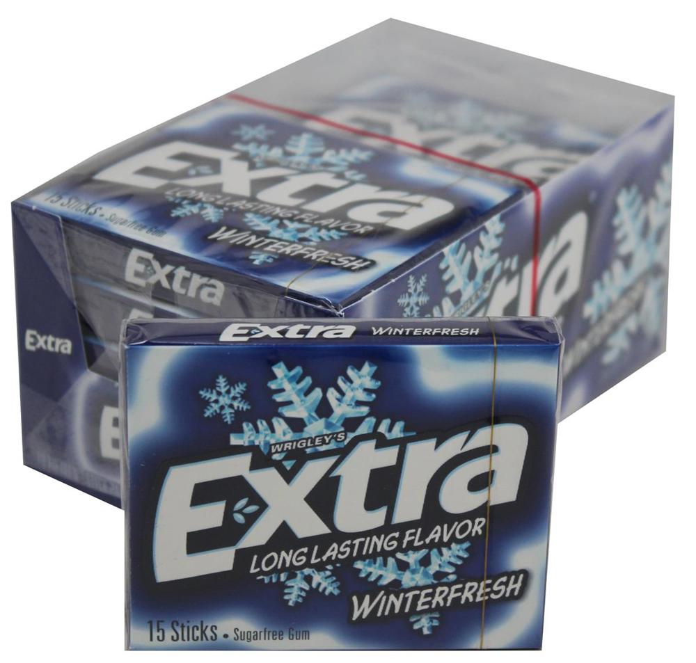 Wrigley Extra Slim Pack 15 Stick Winterfresh 12/10ct