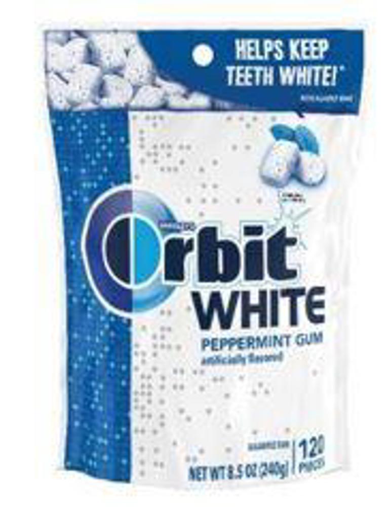 Wrigley Orbit White Gum SUP Peppermint 8ct 8.5oz