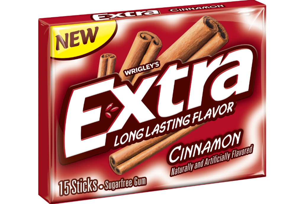 Wrigley Extra Slim Pack 15 Stick Cinnamon 12/10ct