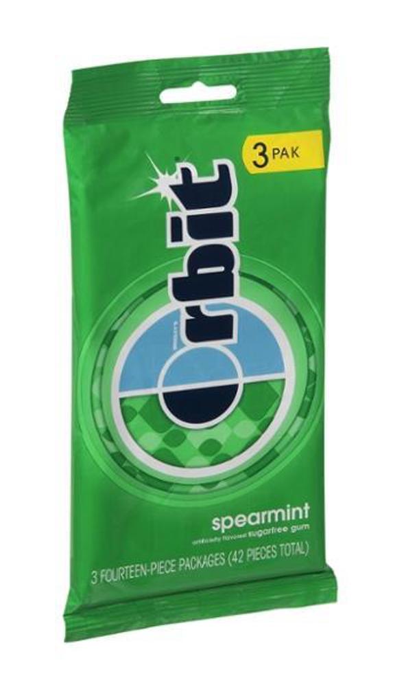 Wrigley Wrigley 3 Pack Orbit Gum Spearmint 20ct