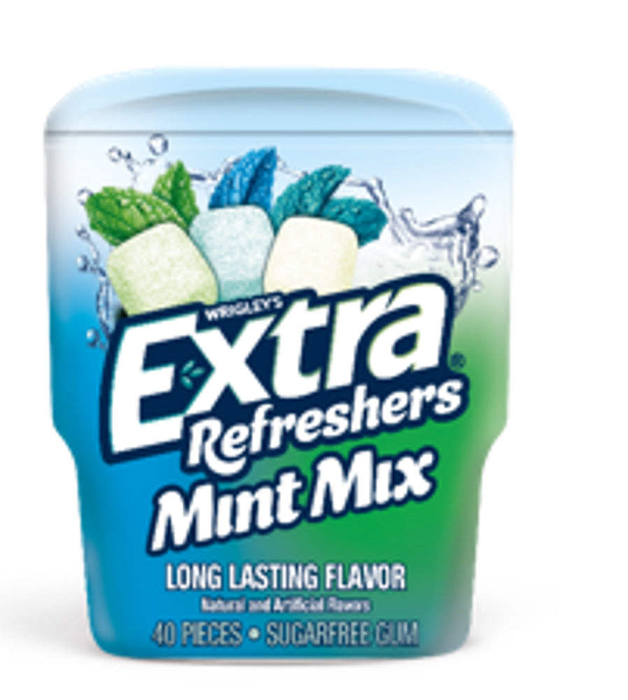 Wrigley's Extra Refreshers Mint Mix 40pc Bottles 6/4ct