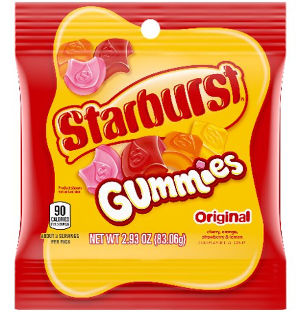 Starburst Gummies Originals  Peg 2.93oz 1/12ct