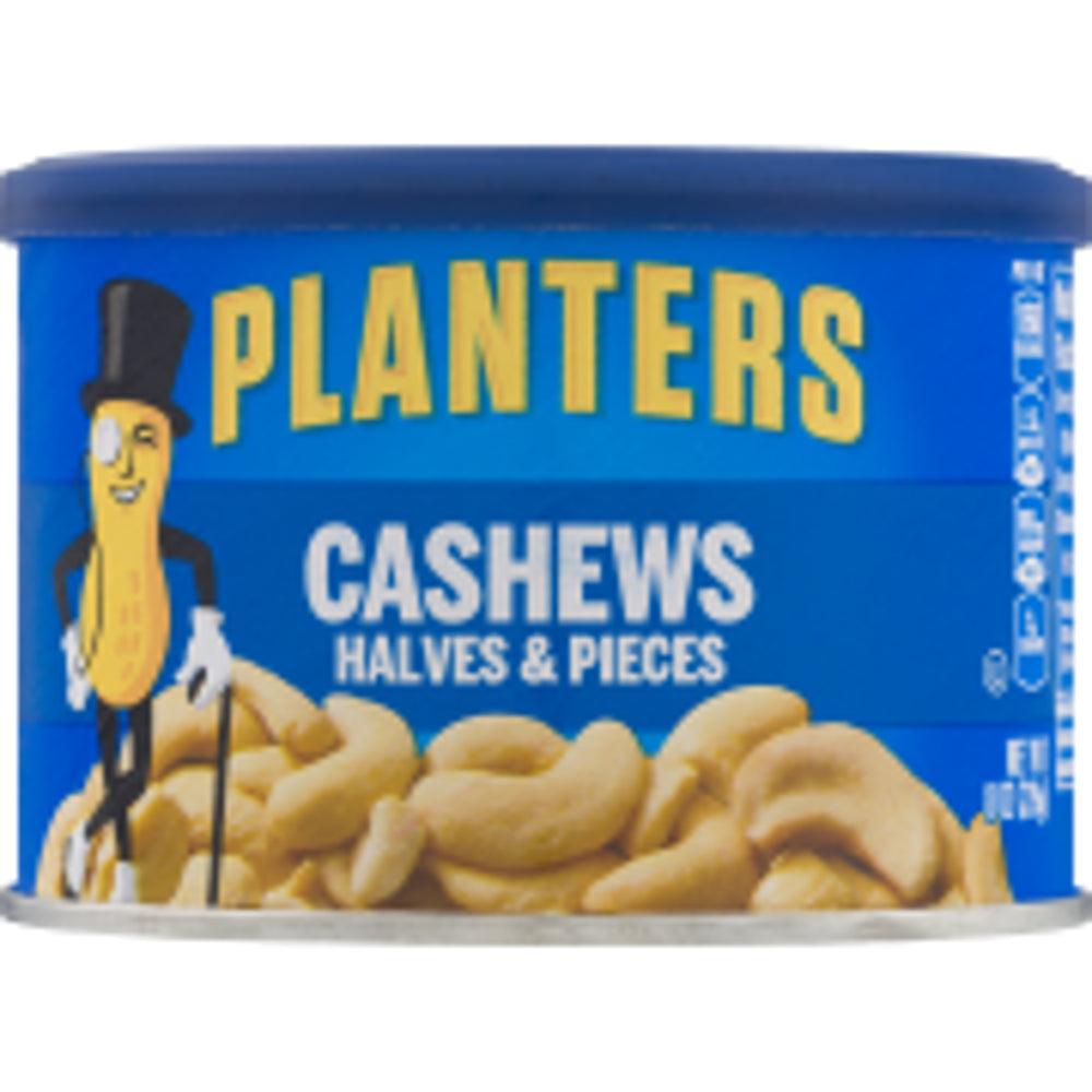 Kraft Cashews Planters LS Halves & Pieces Can 12ct 8.0oz