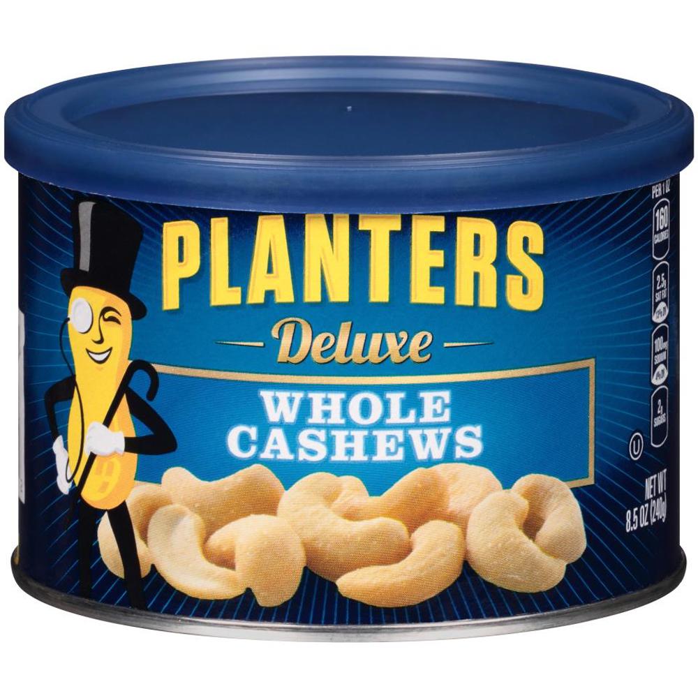 Kraft Cashews Delux Whole Can 12ct 8.5oz