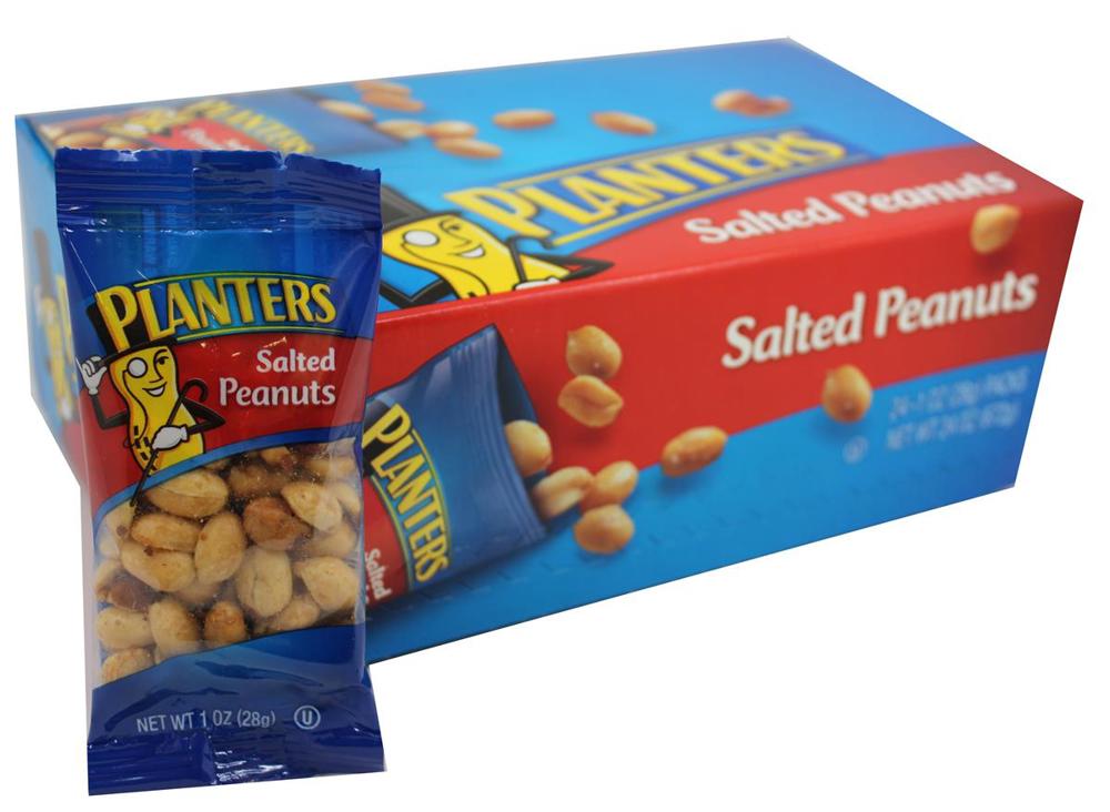 Planters Peanuts Salted 12/24ct 1oz