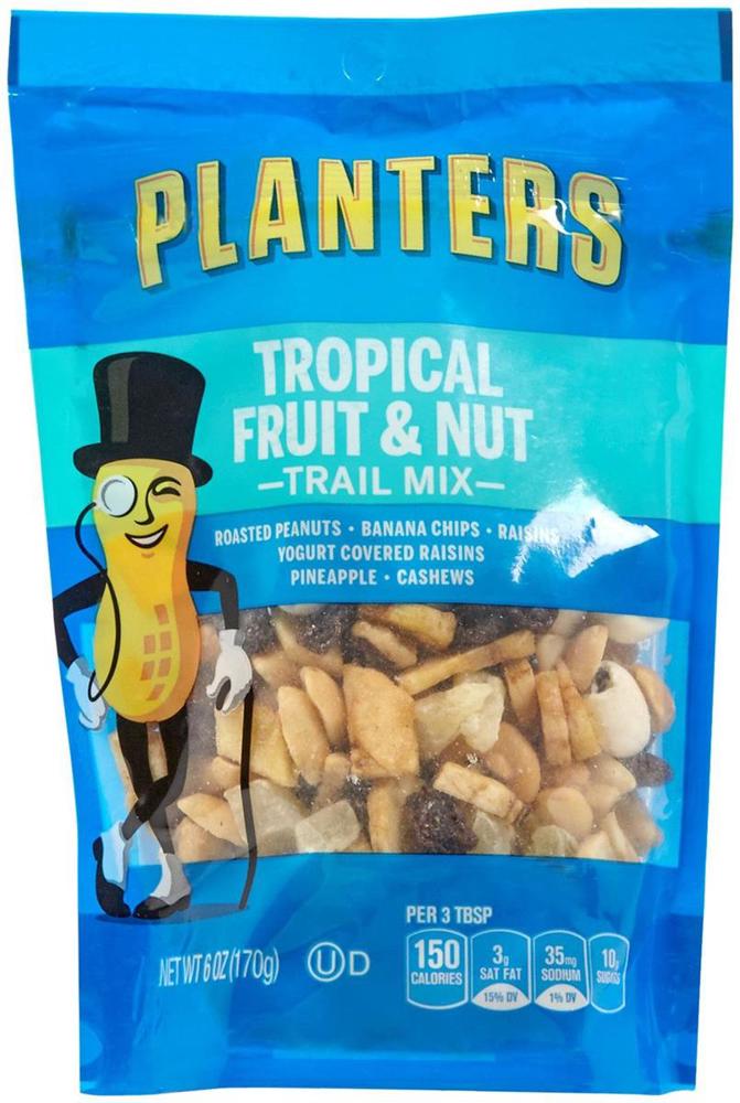 Planters Trail Mix Tropical Fruit & Nut 12ct 6oz