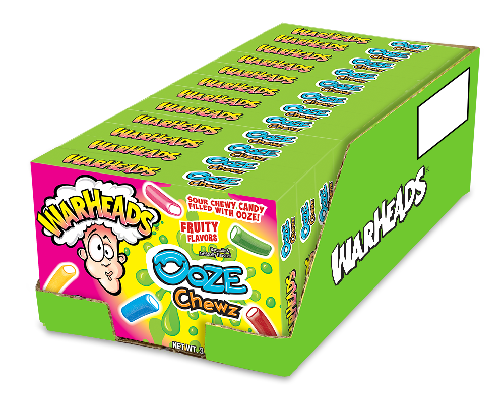 Warheads Theater Box Ooze Chewz  3.5oz  DRC 1/12ct