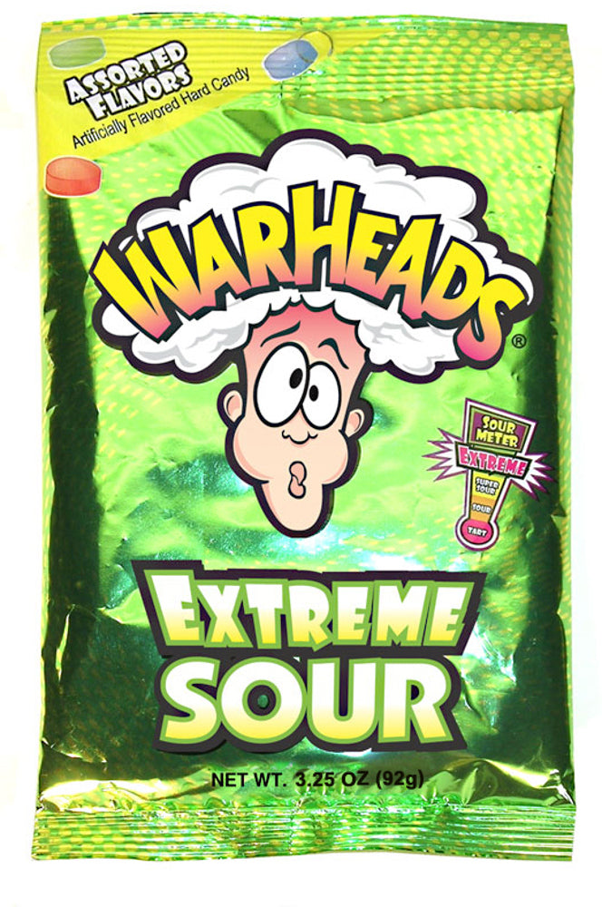 Warheads Extreme Sour Peg Bag 12ct 3.25oz