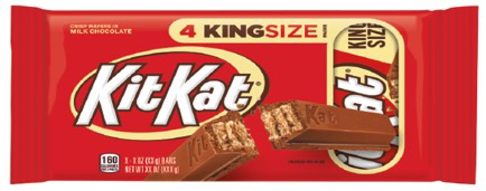 KIT KAT Crisp Wafers In Milk Chocolate King Size Bar 4-Pack, 12 oz., 12 ct.