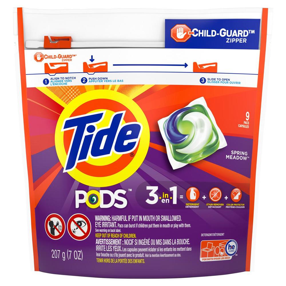 Tide Liquid Pods Spring Meadow 7oz(9ct) 1/6ct