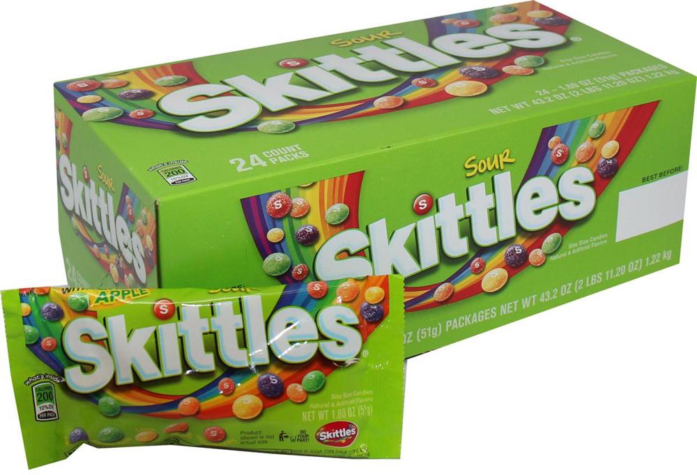 Wrigley Skittles Sour 12/24ct 1.8oz