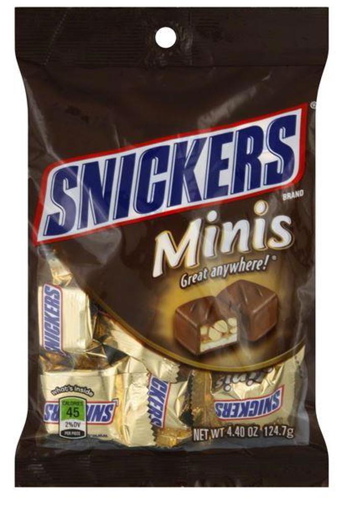 M&M Mars Peg Snickers Miniatures 12ct 4.4oz