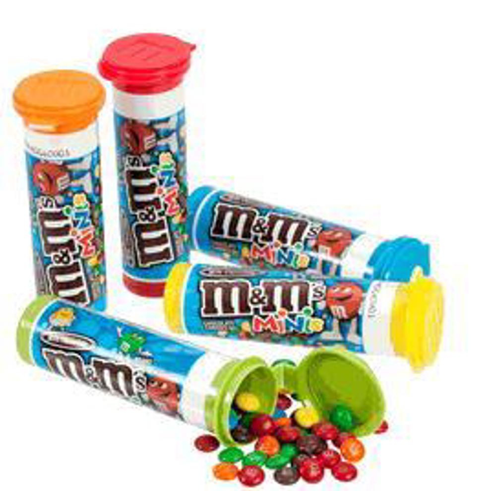 M&M Mars Singles M&M's Milk Minis Tube 12/24ct 1.08oz