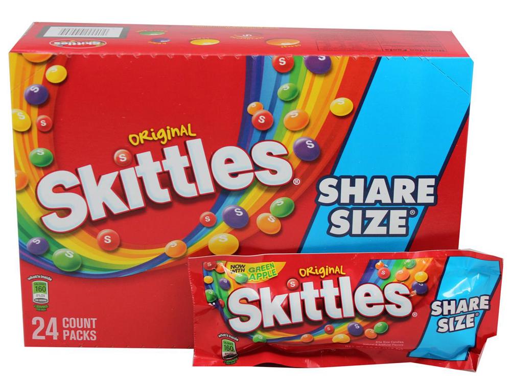 Wrigley Skittles King Size Original 6/24ct 4oz