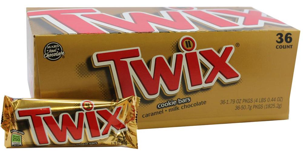 M&M Mars Singles Twix Caramel 10/36ct 1.79oz