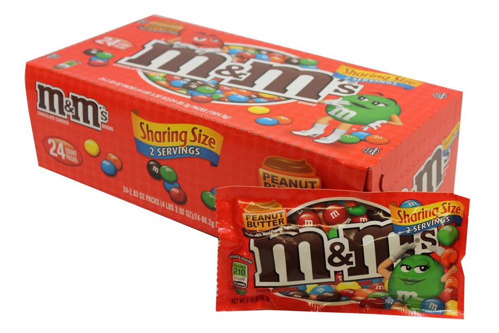 M&M Mars King Size M&M's Peanut Butter 6/24ct 2.83oz