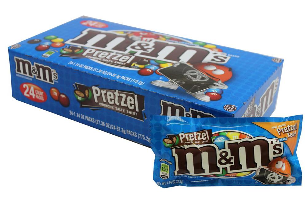 M&M Mars Singles M&M's Pretzel Chocolate 12/24ct 1.14oz