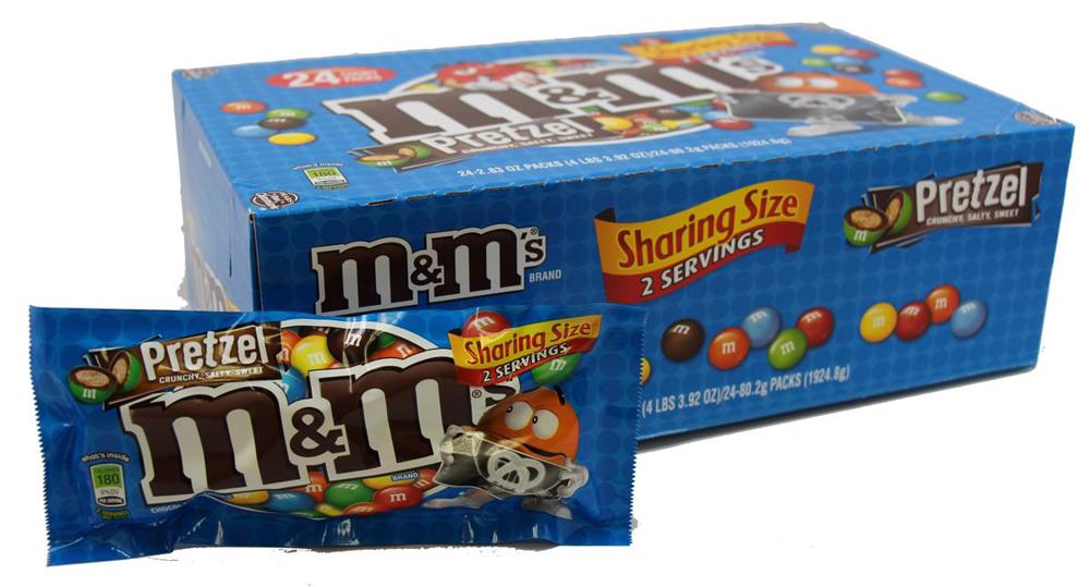 M&M Mars King Size M&M's Milk Choc. Pretzel 6/24ct 2.83oz