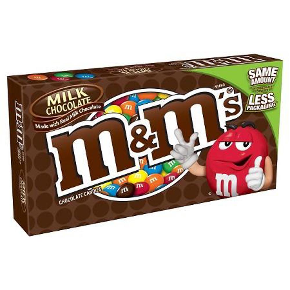 M&M Mars Box Pack M&M's Milk Chocolate 12ct 3.1oz