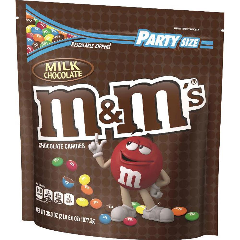 M&M Mars Stand Up Pouch M&M's Milk Chocolate 6ct 38oz