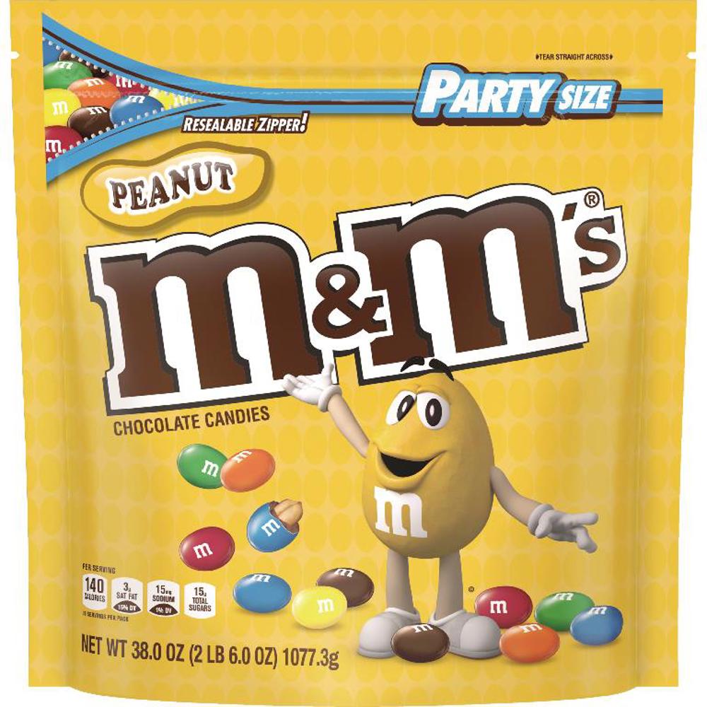 M&M Mars Stand Up Pouch M&M's Peanut 6ct 38oz