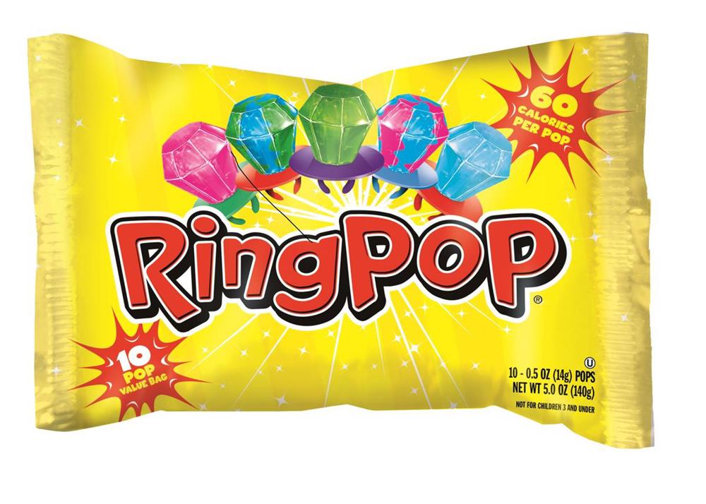 Topps Ring Pop Pops 10 ct Display Ready Case 12 ct 12ct 10ct