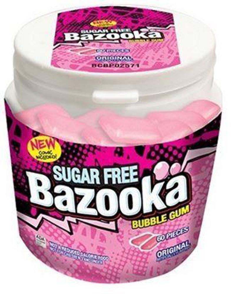 Topps Bazooka To Go Cups Sugar Free Original 4/6ct 60ct