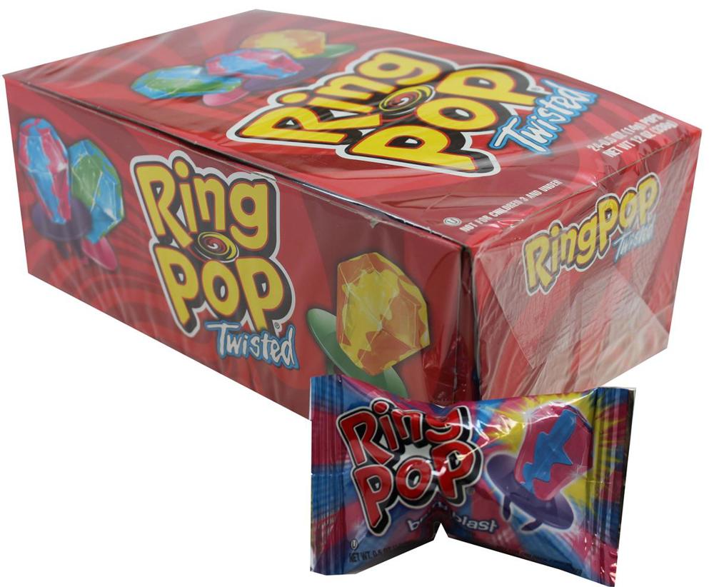 Topps Ring Pop Twisted 24/24ct 0.5oz