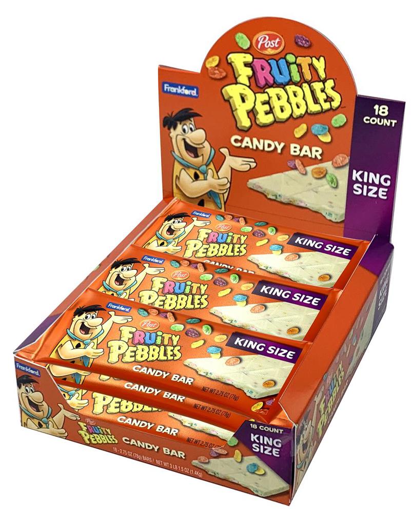 Frankford Fruity Pebbles White Chocolate Bar 2.75oz  6/18ct