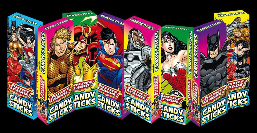 World Bulk  Mini Candy Sticks Justice League   3000 Ct