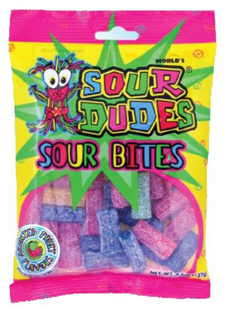 World Medium Sized Bags Peg Sour Dudes Bites Asst. 12ct 4oz