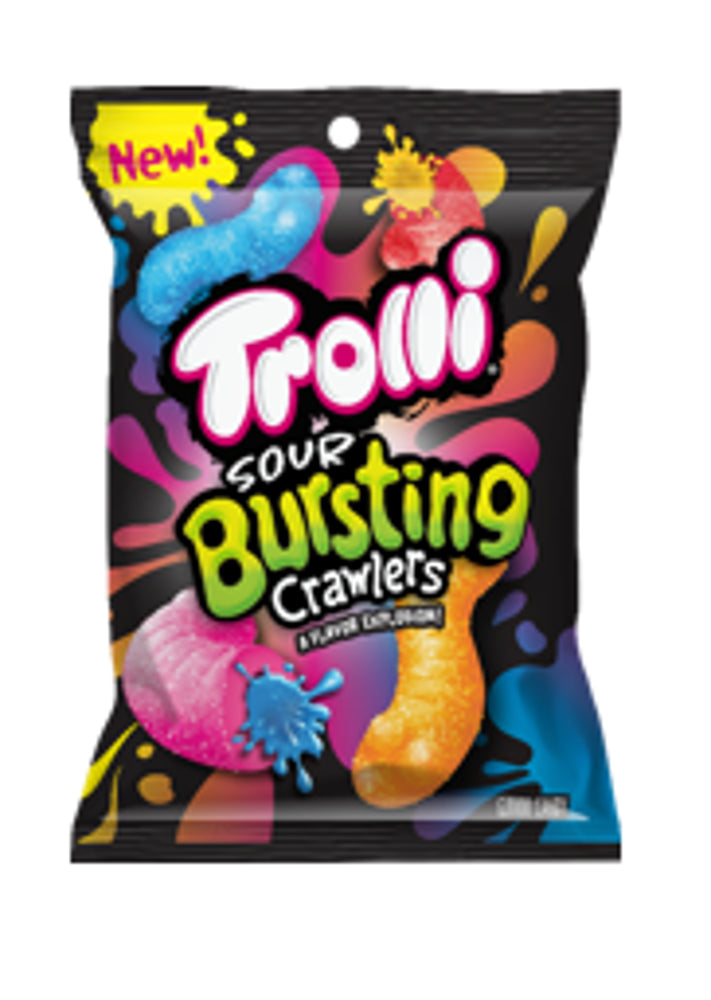 Trolli Sour Bursting Crawlers 8/6.3oz Peg Bag