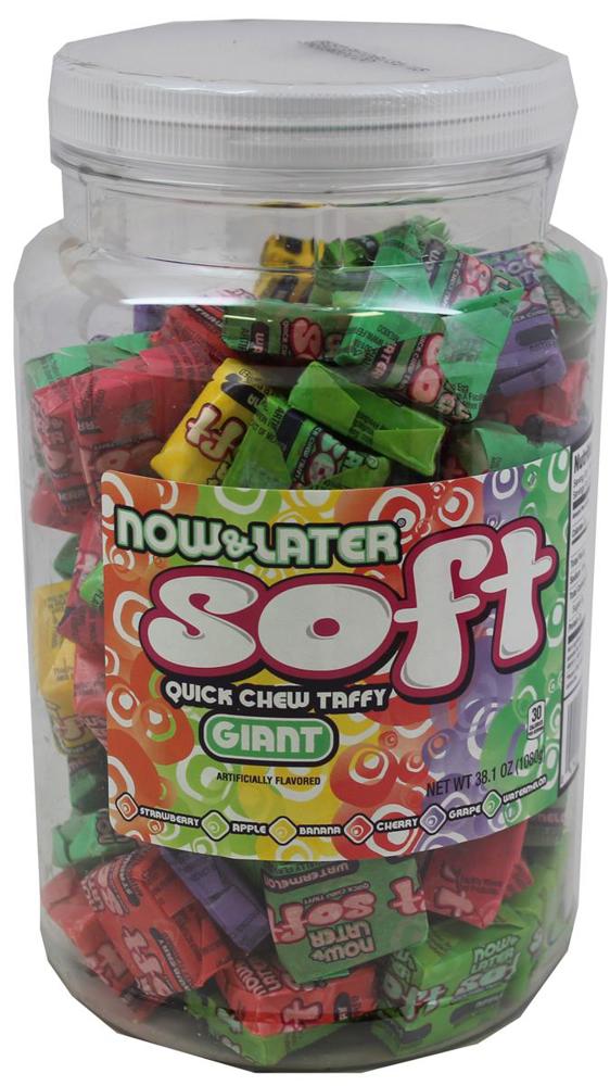 Now & Later Jars Giant Soft Assorted 6/120ct 38oz