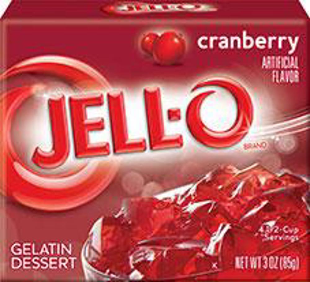 Kraft Jell-O Cranberry 24ct 3oz