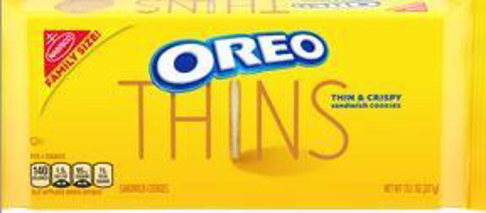 Nabisco Oreo Thins Golden Lemon  Family Size 13.1oz  1/12ct