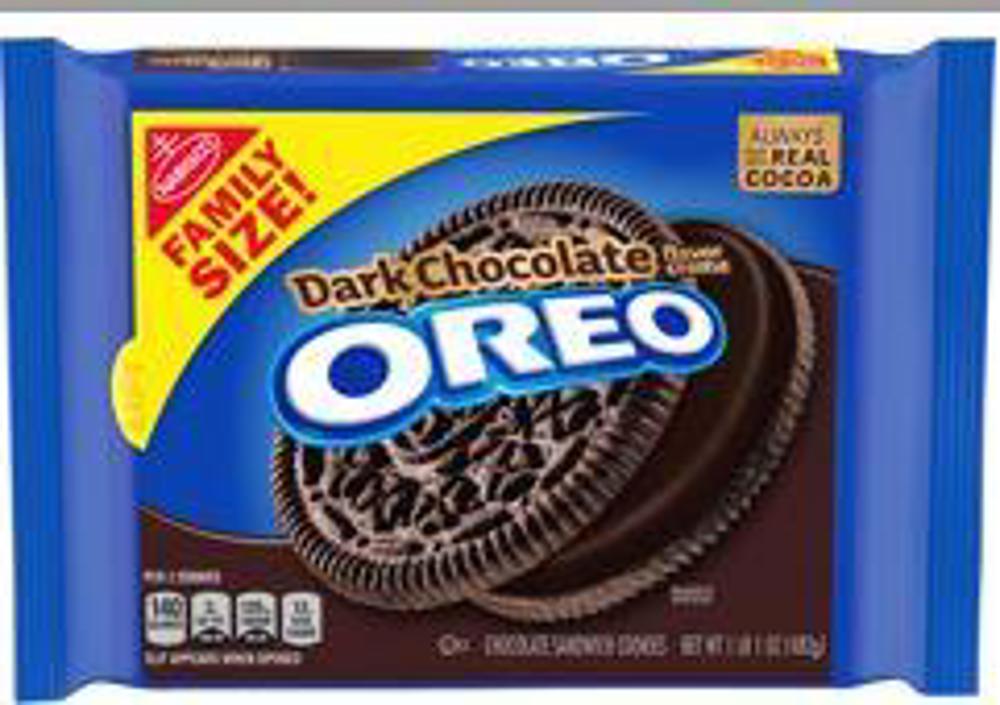 Nabisco Oreo Dark Chocolate Family size 17oz  1/12ct