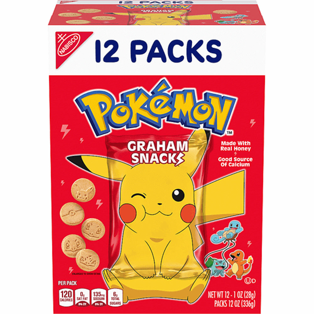 Nabisco Pokemon Graham Snacks 1oz  4/12ct