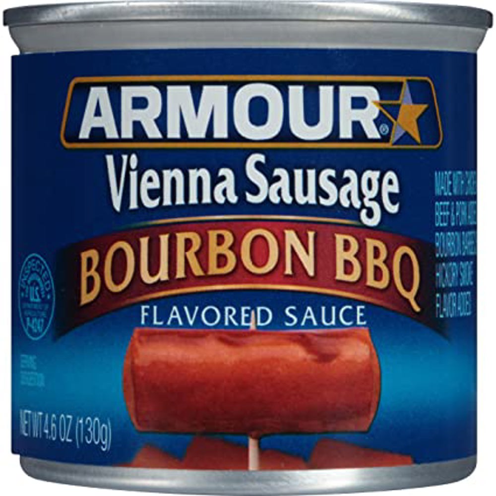 Armour Vienna Sausage Bourbon BBQ  4.6oz  1/24ct