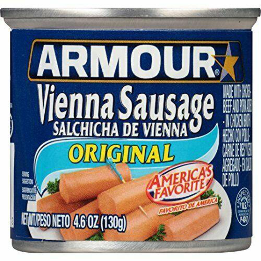 Armour Vienna Sausage Smoked   4.6oz  1/24ct