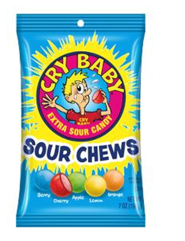 Cry Baby Sour Chews  7oz  1/8ct