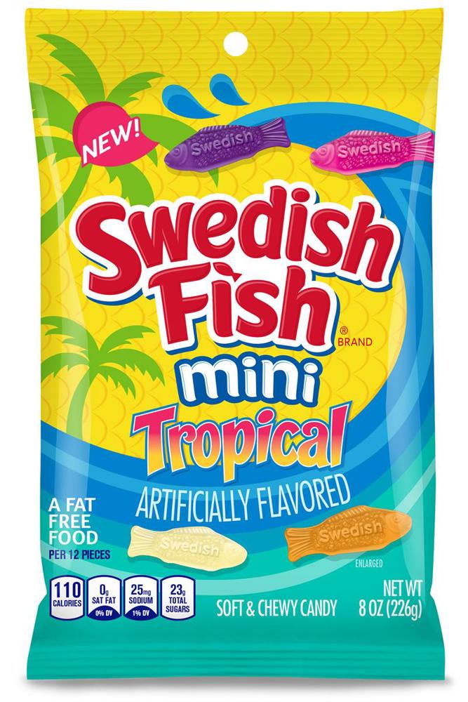 Mondelez Peg 8 oz Swedish Fish Tropical 12ct 8oz