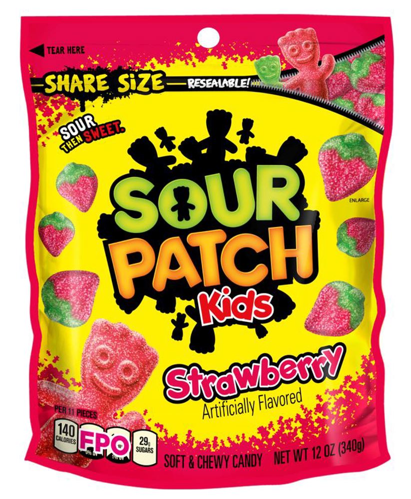 Sour Patch Kids Share Size 12oz Strawberry  SUB 1/12ct