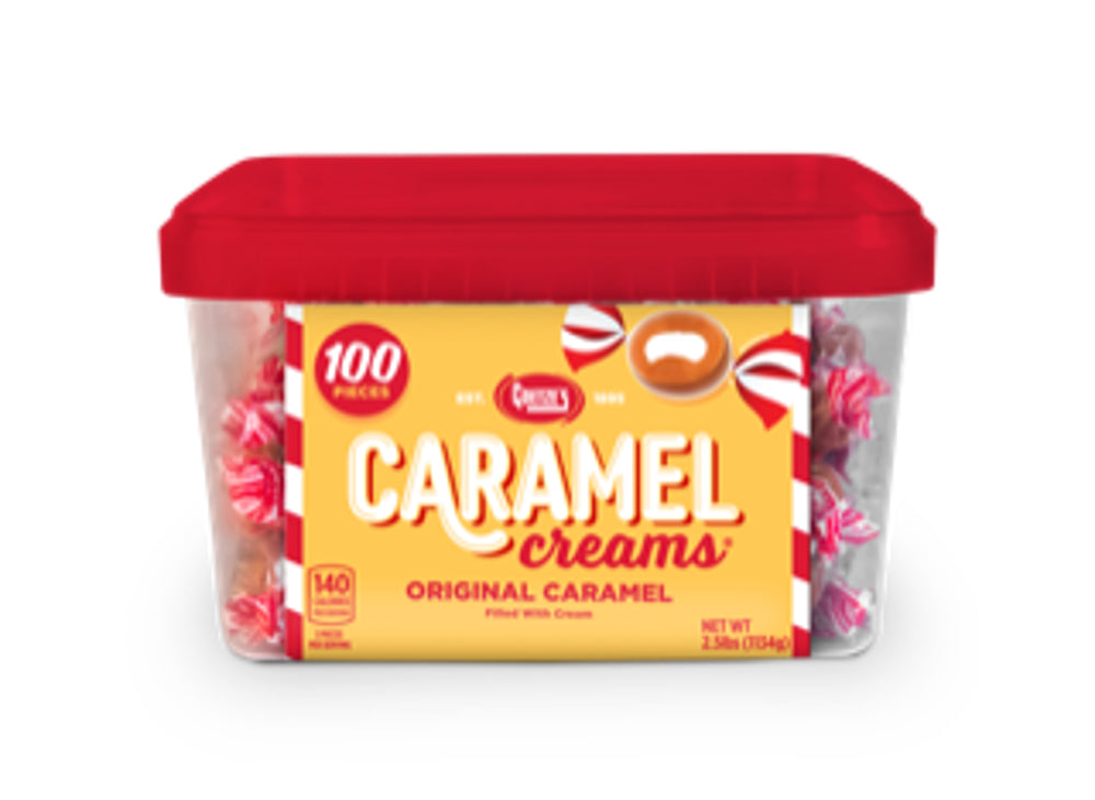 Goetze's Tub Square   (100 Piece) Caramel Creams 2.5lb 1/6ct