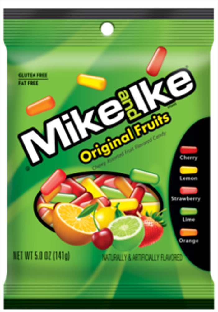 Just Born Peg Mike & Ike Original 12ct 5oz