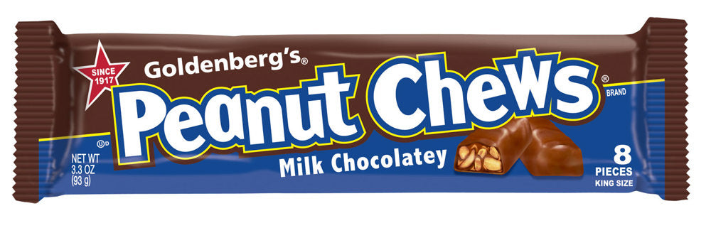 Just Born Special Order Peanut Chews Milk Chocolatey King Size ct 8/18ct