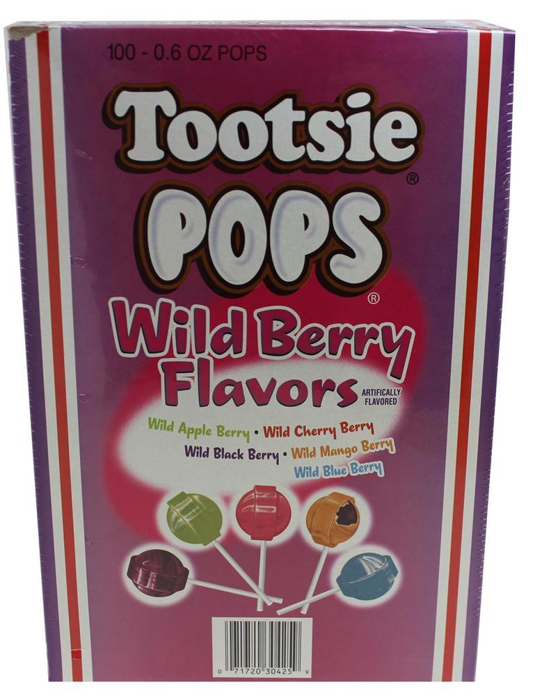 Tootsie Roll 15 Cent Line Pops Wild Berry 10/100ct