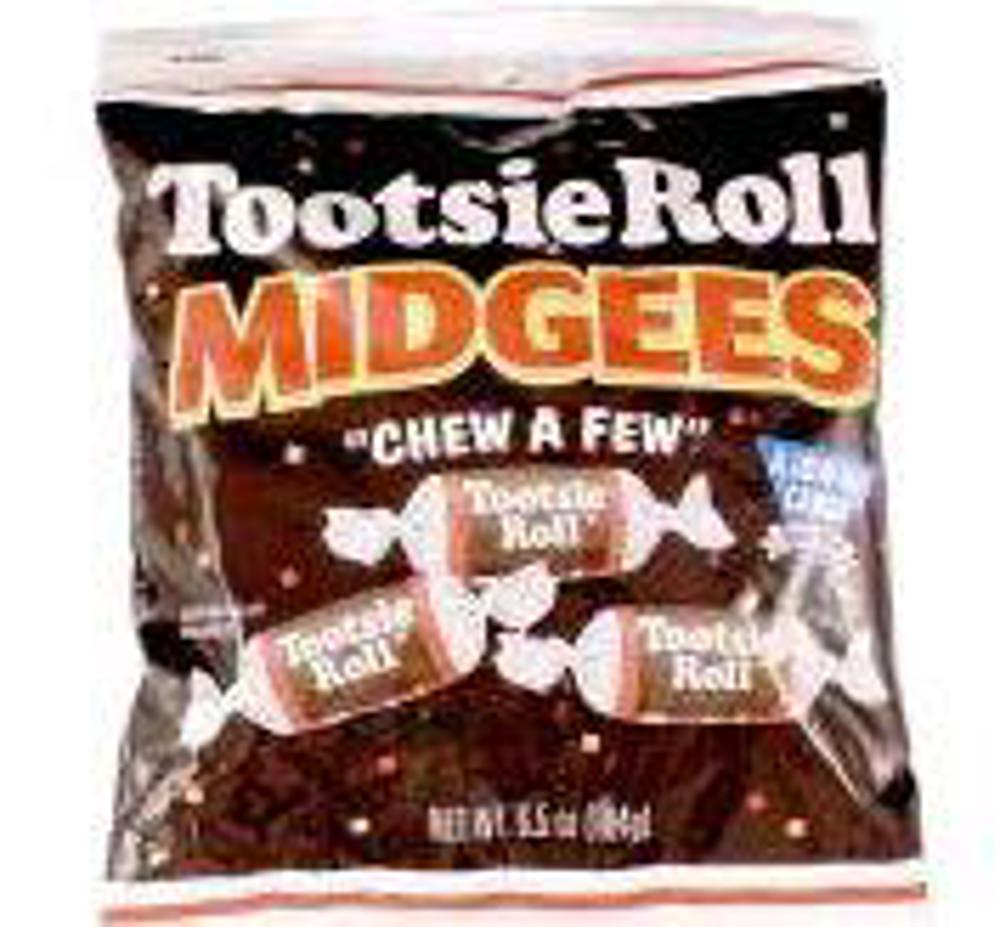 Tootsie Roll Peg Bags 6.5 oz Midgee 12ct 6.5oz