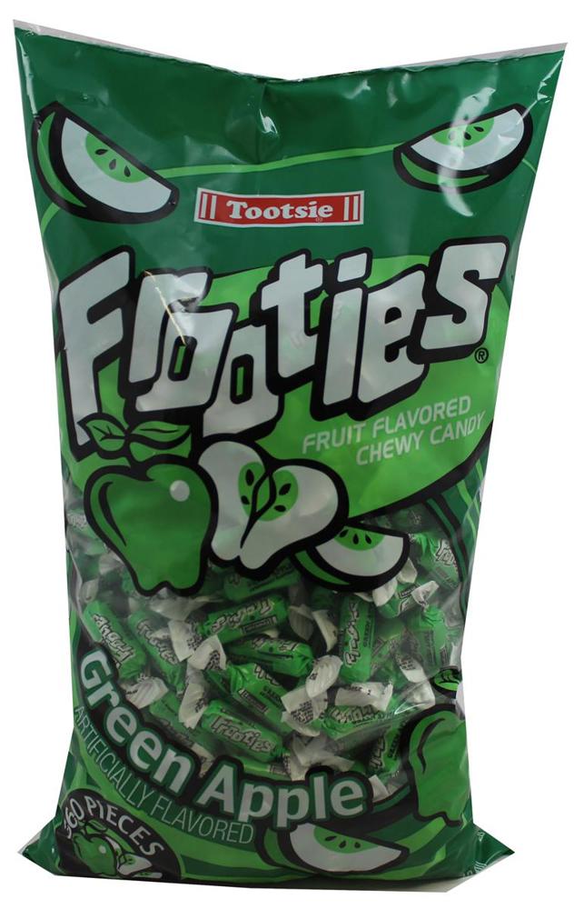 Tootsie Roll Frooties Count Bags 38.8 oz Green Apple 12/360ct 38.8oz